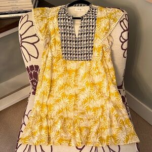 THML Yellow and Blue Patterned Dress